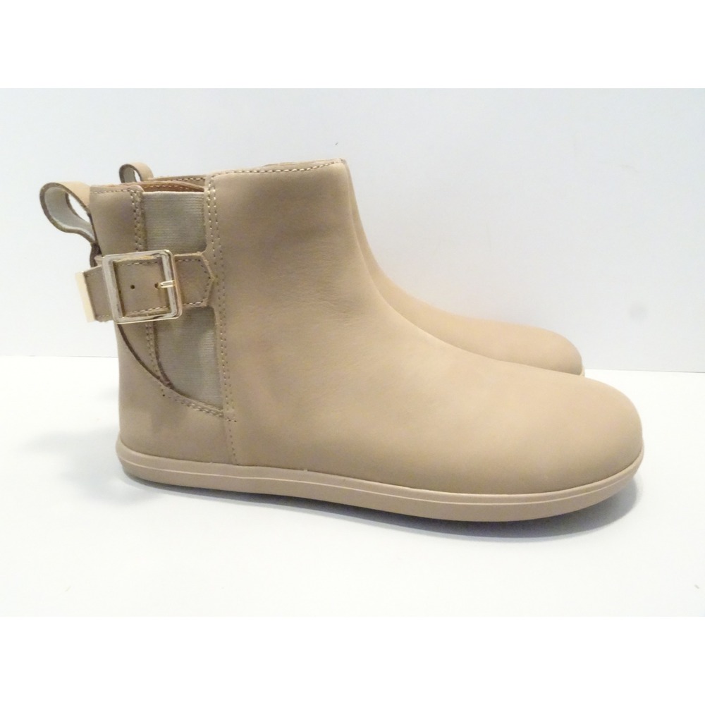 Xero Shoes Tari II Leather Barefoot Ankle Boots Sand Beige Womens 9 Wide Toe Box